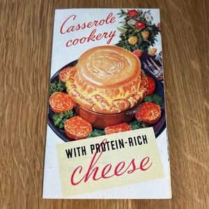 Vintage Kraft Cheese Casserole Recipe Pamphlet